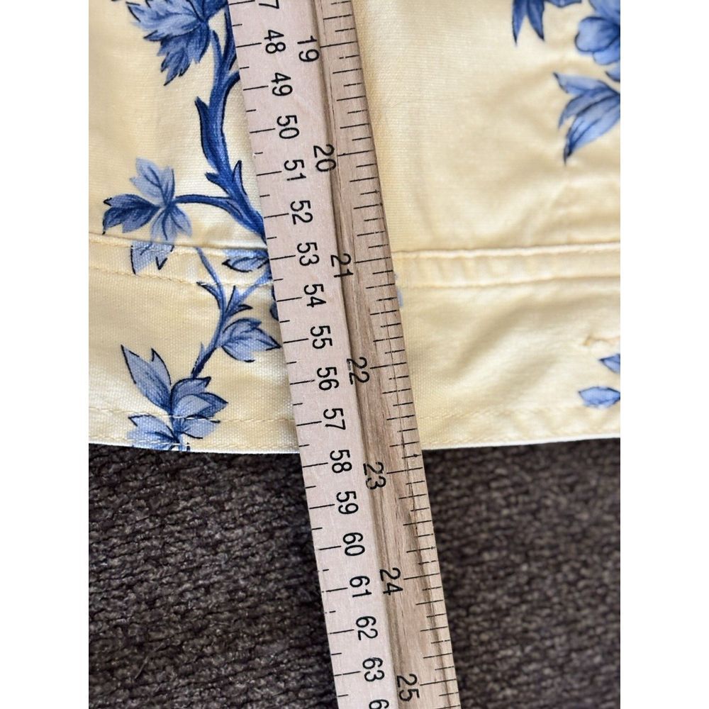 Talbots Jacket Large Stretch Button Front Yellow … - image 8